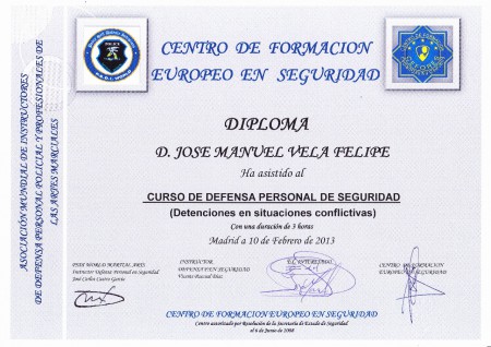 DEFENSA PERSONAL DE SEGURIDAD